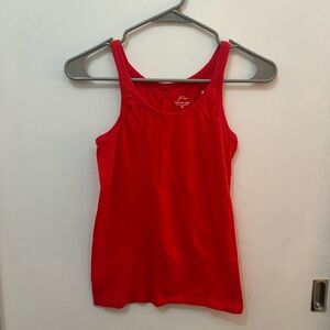 J. Crew Cotton Red Tank Top Size XS